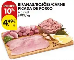 Pingo Doce bifanas/rojões/carne picada de porco promoção