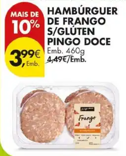 Pingo Doce Hambúrguer de frango pingo doce promoção