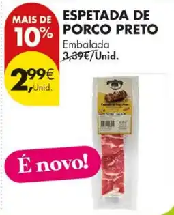 Pingo Doce Espetada de porco preto promoção