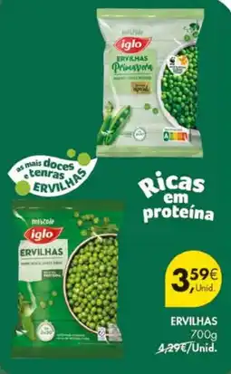 Pingo Doce Ervilhas iglo promoção