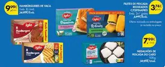 Pingo Doce Hambúrgueres de vaca iglo promoção