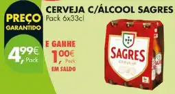 Pingo Doce Cerveja c/álcool sagres promoção