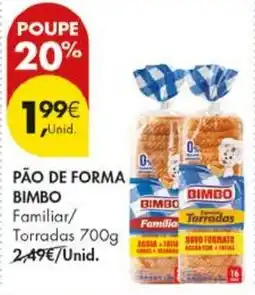 Pingo Doce Pão de forma bimbo promoção