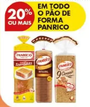 Pingo Doce Pão de forma panrico promoção