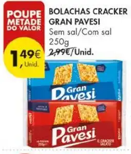 Pingo Doce Bolachas cracker gran pavesi promoção