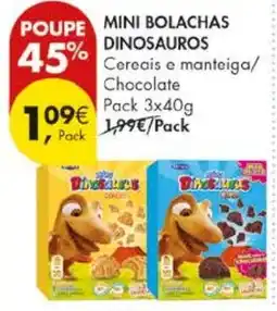 Pingo Doce Mini bolachas dinossauros promoção