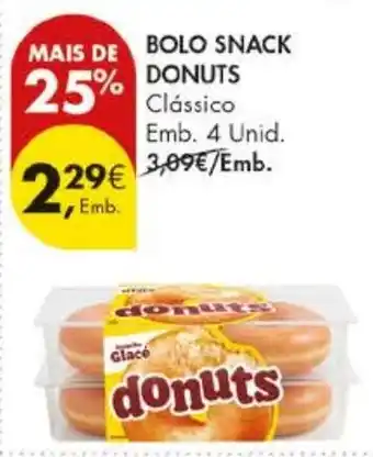 Pingo Doce Bolo snack donuts clássico promoção