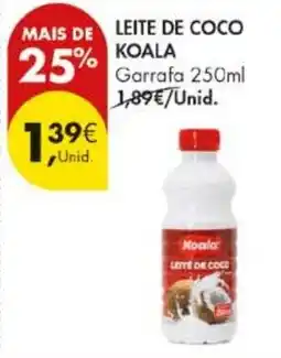 Pingo Doce Leite de coco koala promoção