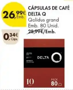 Pingo Doce Cápsulas de café delta q promoção