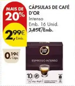 Pingo Doce Cápsulas de café d'or promoção