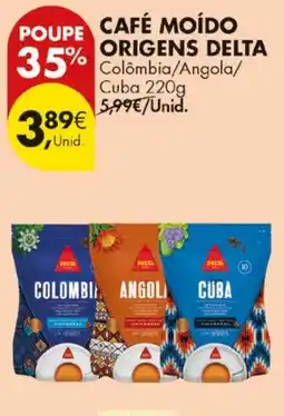 Pingo Doce Café moído origens delta promoção