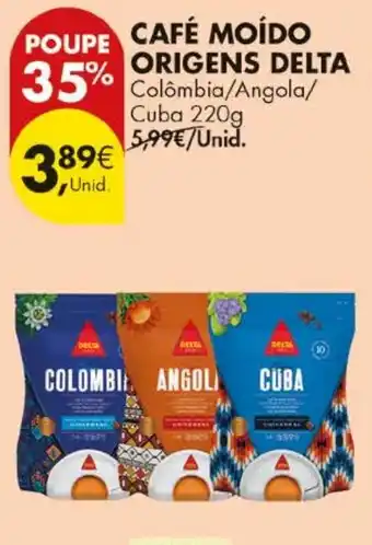 Pingo Doce Café moído origens delta promoção