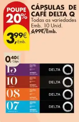 Pingo Doce cápsulas de café delta q promoção