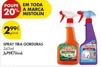 Pingo Doce spray tira gorduras mistolin promoção
