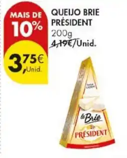 Pingo Doce queijo brie président promoção