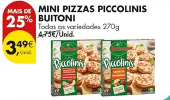 Pingo Doce Mini pizzas piccolinis buitoni promoção