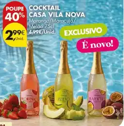 Pingo Doce Cocktail casa vila nova promoção