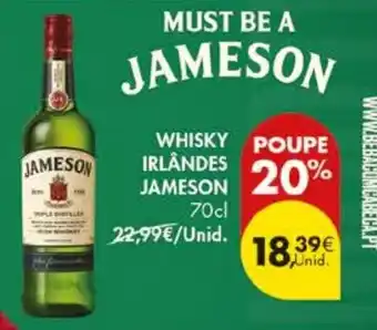 Pingo Doce whisky irlandês jameson promoção