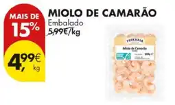 Pingo Doce miolo de camarão feixaria promoção