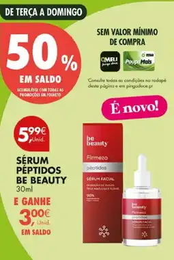 Pingo Doce Sérum péptidos be beauty promoção