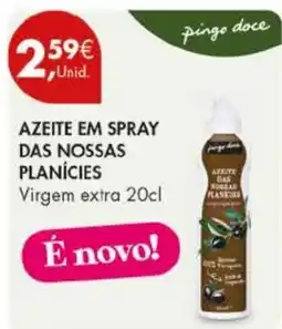 Pingo Doce azeite em spray das nossas planícies promoção