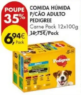 Pingo Doce comida húmida p/cão adulto pedigree promoção