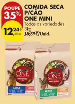 Pingo Doce comida seca p/cão one mini promoção