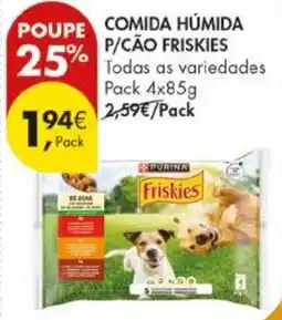 Pingo Doce comida húmida p/cão friskies promoção