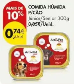Pingo Doce Comida húmida p/cão junior/sénior activpet promoção