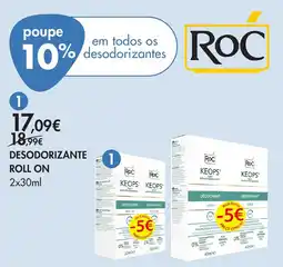 Pingo Doce roc desodorizante roll on promoção