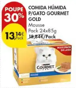 Pingo Doce comida húmida p/gato gourmet gold promoção