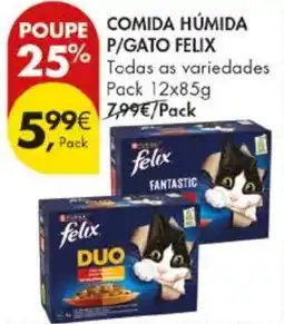 Pingo Doce comida húmida p/gato felix promoção