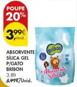 Pingo Doce absorvente sílica gel p/gato bribon promoção
