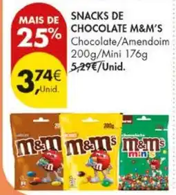 Pingo Doce Snacks de chocolate m&m's promoção