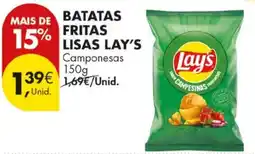 Pingo Doce batatas fritas lisas lay's promoção
