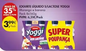 Pingo Doce Iogurte líquido s/lactose yoggi promoção