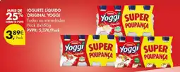 Pingo Doce Iogurte líquido original yoggi promoção