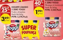 Pingo Doce Iogurte líquido 5 zero yoggi promoção