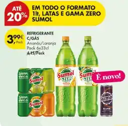 Pingo Doce Sumol refrigerante c/gás promoção