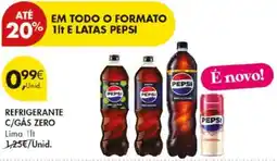 Pingo Doce refrigerante c/gás zero lima promoção