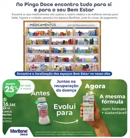Pingo Doce Meritene Clinical Protein Morango promoção