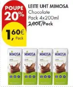 Pingo Doce Leite uht mimosa chocolate promoção