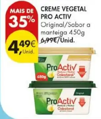 Pingo Doce creme vegetal pro activ promoção