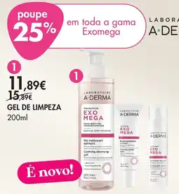 Pingo Doce Laboratoire A-Derma gel de limpeza promoção