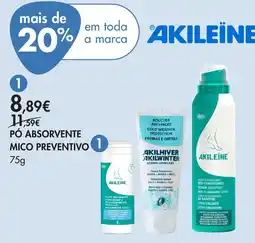 Pingo Doce Pó absorvente mico preventivo akileine promoção