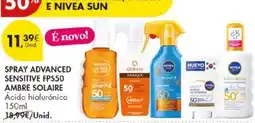 Pingo Doce spray advanced sensitive fsp50 ambre solaire promoção