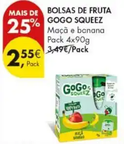 Pingo Doce Bolsas de fruta gogo squeeze promoção