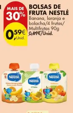 Pingo Doce Bolsas de fruta nestlé promoção