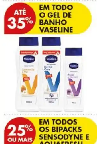 Pingo Doce gel de banho vaseline promoção