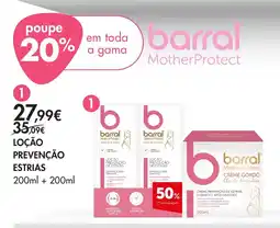 Pingo Doce barral motherprotect locão prevenção de estrias promoção
